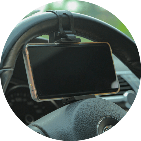 steering wheel phone mount - detrenda - 62188 25ce9b16235875f2c3e612b03f2b59b7