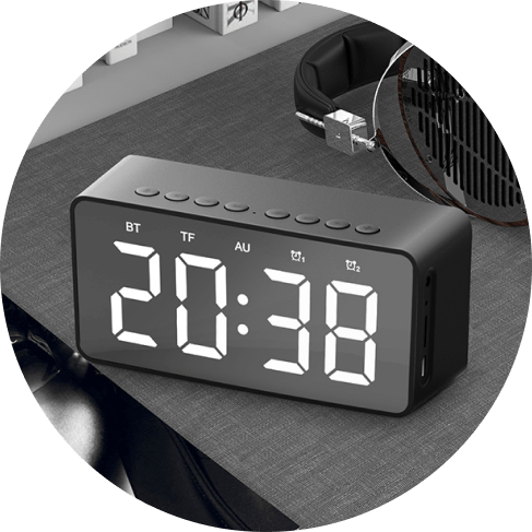 wireless alarm clock speaker - detrenda - 62476 9ba0bf992399bea7435dc30537528a40
