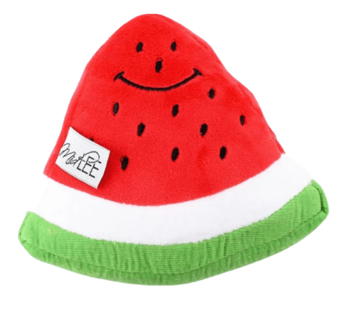 smiley watermelon squeaker plush dog toy - detrenda - 52900 0373bc96529d8e8033d01b3c846fbfa1