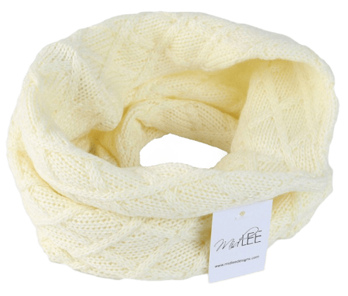 cream knit infinity scarf for dogs - detrenda - 52759 6a7dde10bb31a4ec2554ac31018a9a69