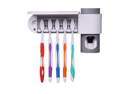 toothbrush holder with uv sterilizer - detrenda - 57078 58f653e8ab21ad6a64ab8ae7c0fcc6b3