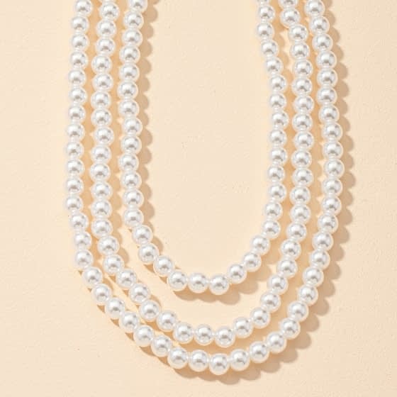 multilayered pearl necklace - detrenda - 61950 cb995b6286f9bdab25ea3d040c20309f